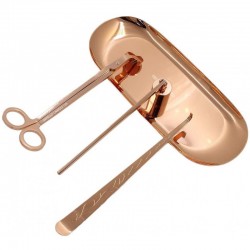 Portacandele e accesori per candele in acciaio inox, Oro Rosa