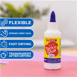 Jesmonite Tacky Glue 100 ml Adesivo decorativo a base d'acqua per polveri e pigmenti di velluto