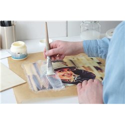 KREUL Photo Transfer Potch 150 ml: Soluzione per trasferire immagini su legno, tessuto, vetro, candele e ceramica