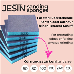 Spugne abrasive JESIN: Set da 6 pezzi per levigatura a umido e a secco