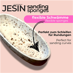 Spugne abrasive JESIN: Set da 6 pezzi per levigatura a umido e a secco