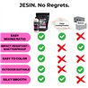 JESIN: Polvere da colata ritardante di fiamma 2:1 leggermente miscelata con finitura liscia, ideale per contenitori di candele.