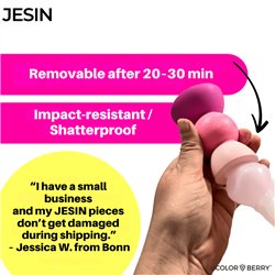 JESIN: Polvere da colata ritardante di fiamma 2:1 leggermente miscelata con finitura liscia, ideale per contenitori di candele.