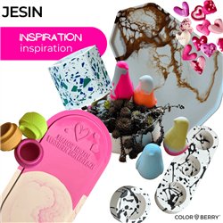 JESIN: Polvere da colata ritardante di fiamma 2:1 leggermente miscelata con finitura liscia, ideale per contenitori di candele.