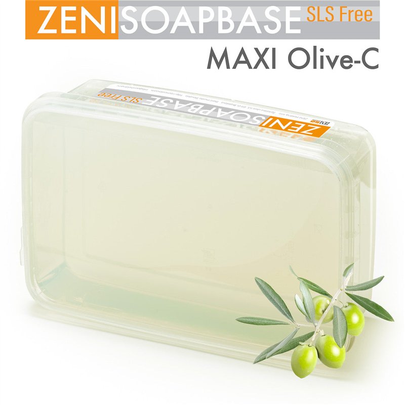 MAXI Olive-C: Base per sapone Melt & Pour con Olio d'Oliva, senza SLS