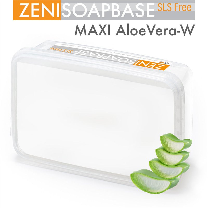 Base per sapone bianco MAXI Aloe Vera-W Melt & Pour con aloe vera, senza SLS