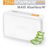 Base per sapone bianco MAXI Aloe Vera-W Melt & Pour con aloe vera, senza SLS