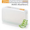 Base di sapone trasparente MAXI Aloe Vera-C Melt & Pour con aloe vera, senza SLS