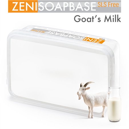 Sciogli e versa la base di sapone bianco al latte di capra con latte di capra, senza SLS