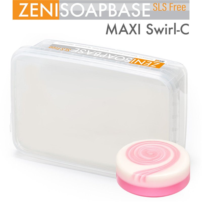 Base per sapone Swirl-C trasparente Melt & Pour senza SLS, per effetti vorticosi