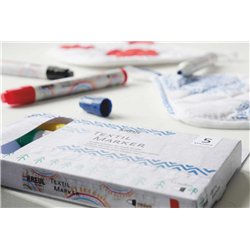 Pennarello per tessuti Punta Kreul Media 5 pz./set