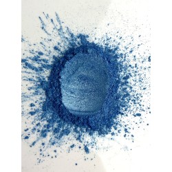 Polvere di mica Blu Chiaro per wax melts, resina epossidica, trucco, smalto per unghie, sapone da bagno