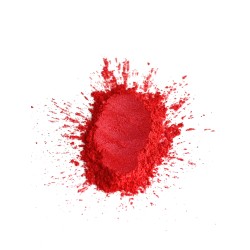 Polvere di mica Rosso per wax melts, resina epossidica, trucco, smalto per unghie, sapone da bagno