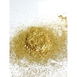 Polvere di mica Oro Brillante per wax melts, resina epossidica, trucco,  smalto per unghie, sapone da
