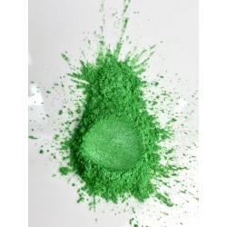 Polvere di mica Verde per wax melts, resina epossidica, trucco, smalto per unghie, sapone da bagno