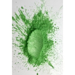 Polvere di mica Verde Chiaro per wax melts, resina epossidica, trucco, smalto per unghie, sapone da bagno
