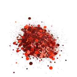 Chunky Glitter Rosso